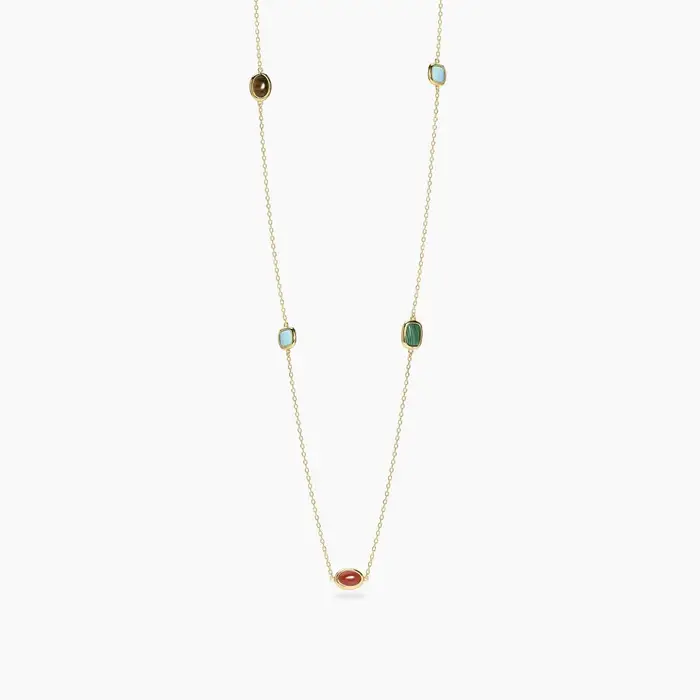 Mabina Gioielli Collana In Argento Con Pietre Multicolor Giulietta