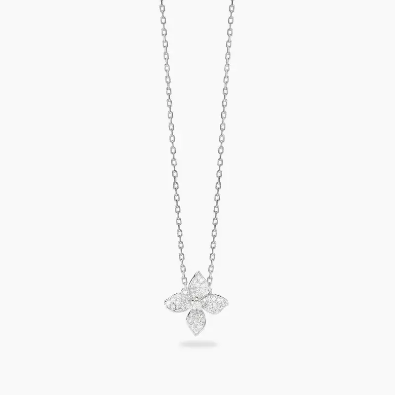 Mabina Gioielli Girocollo Con Fiore In Pavé Di Zirconi Fiore Mio