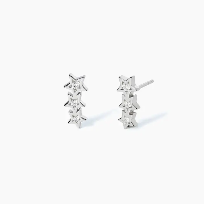 MABINA Orecchini In Argento 925 Con Zirconi