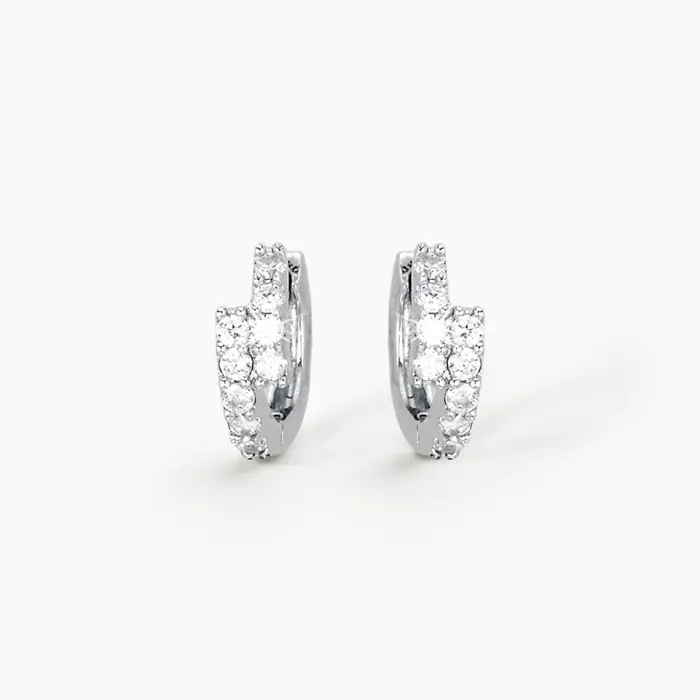 MABINA Orecchini In Argento 925 Con Zirconi