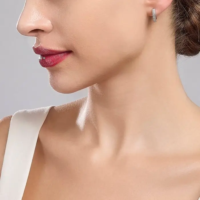 MABINA Orecchini In Argento 925 Con Zirconi