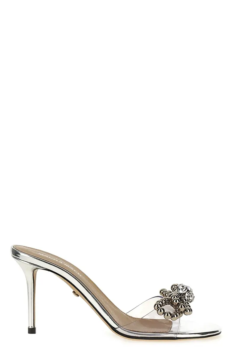 MACH & MACH Sandalo Stud Bow Argento