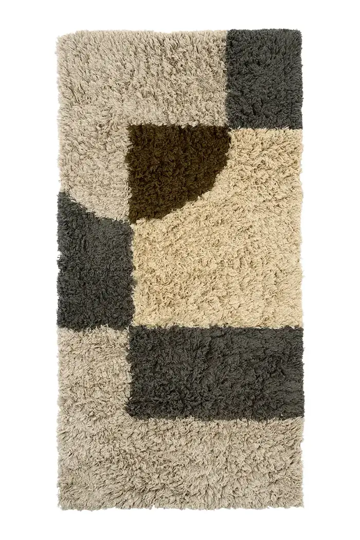 tappeto decorativo in cotone 70 x 140 cm Multicolore