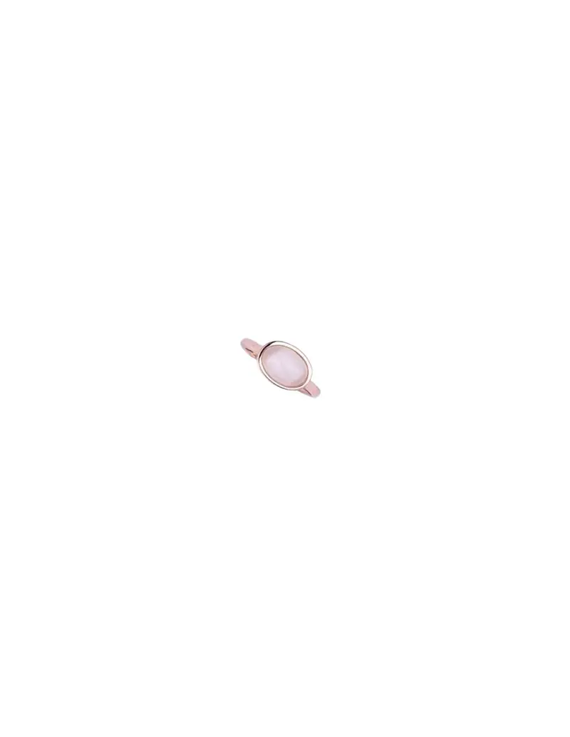Madì Anello regolabile Lucciole in argento 925 placcato oro rosa con pietra nude F_3923015