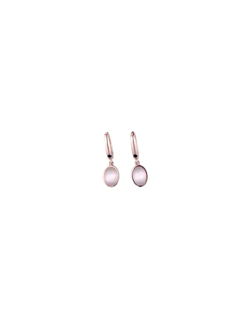 Madì Orecchini pendenti Lucciole in argento 925 placcato oro rosa con pietre nude F_3922200