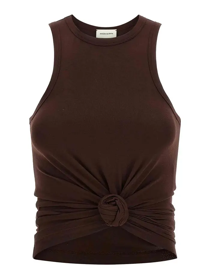 Magda Butrym 05 Top Marrone
