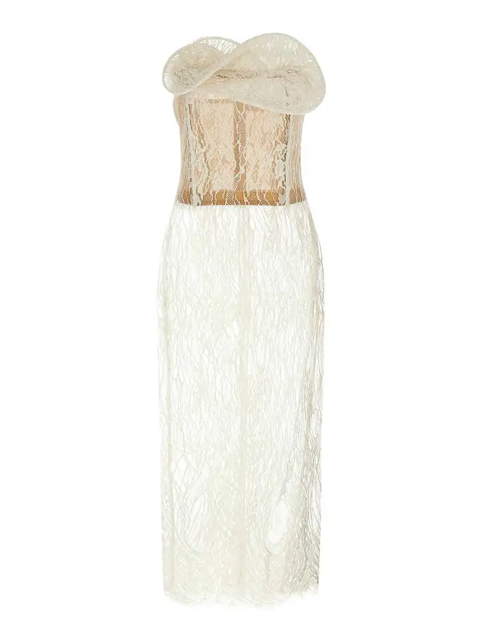 Magda Butrym Vestito midi Bianco