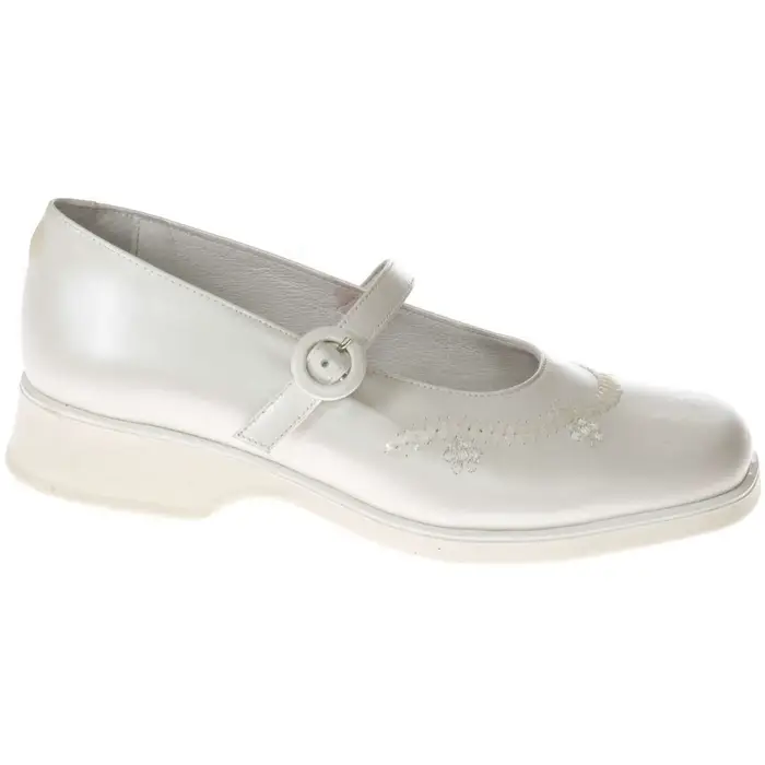 Ballerine bambina Maggy s 1063-PERLA - Beb? in pelle pe Bianco