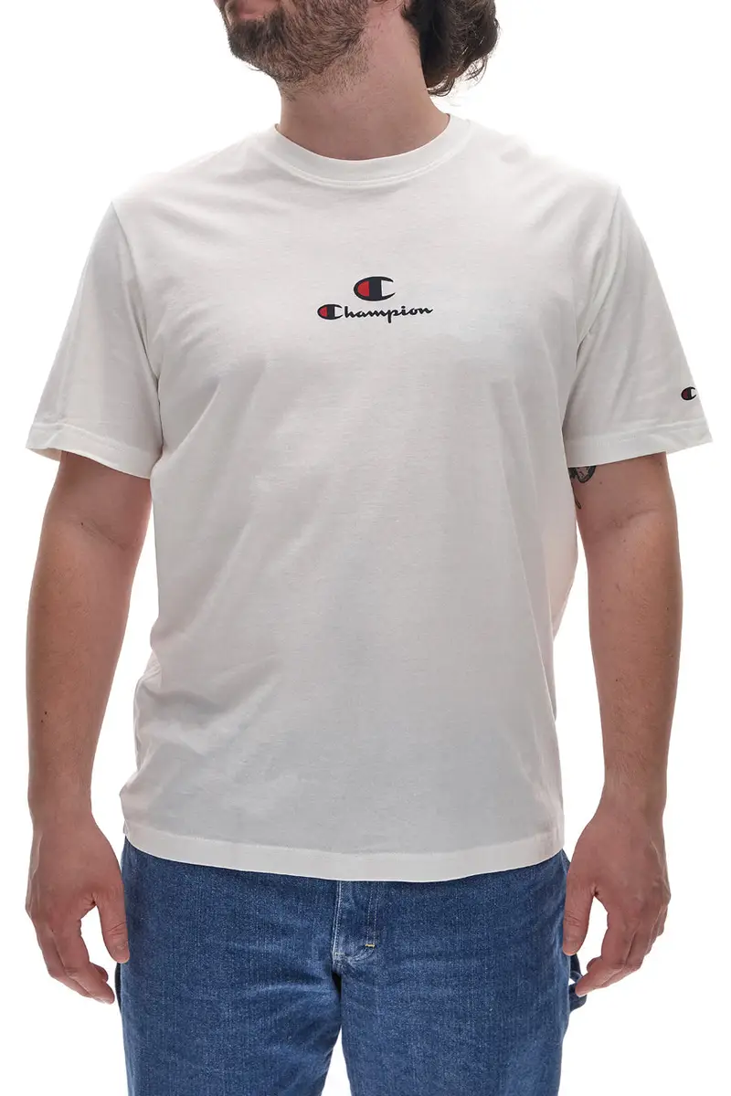 CHAMPION Maglietta a Maniche Corte Bianca 220775