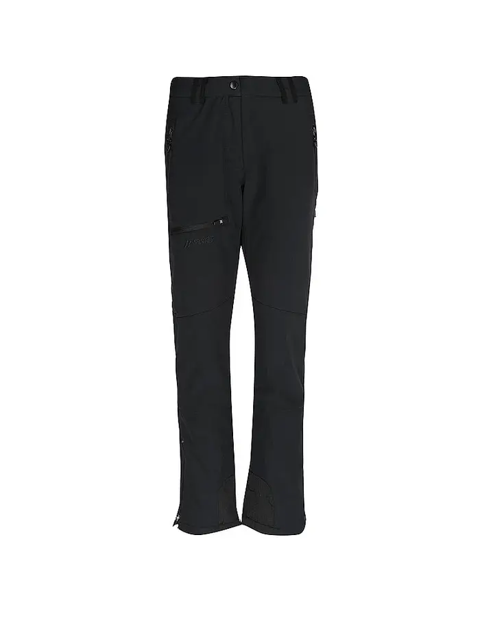 maier sports Pantaloni da trekking da donna Adakit con ghetta antineve nero