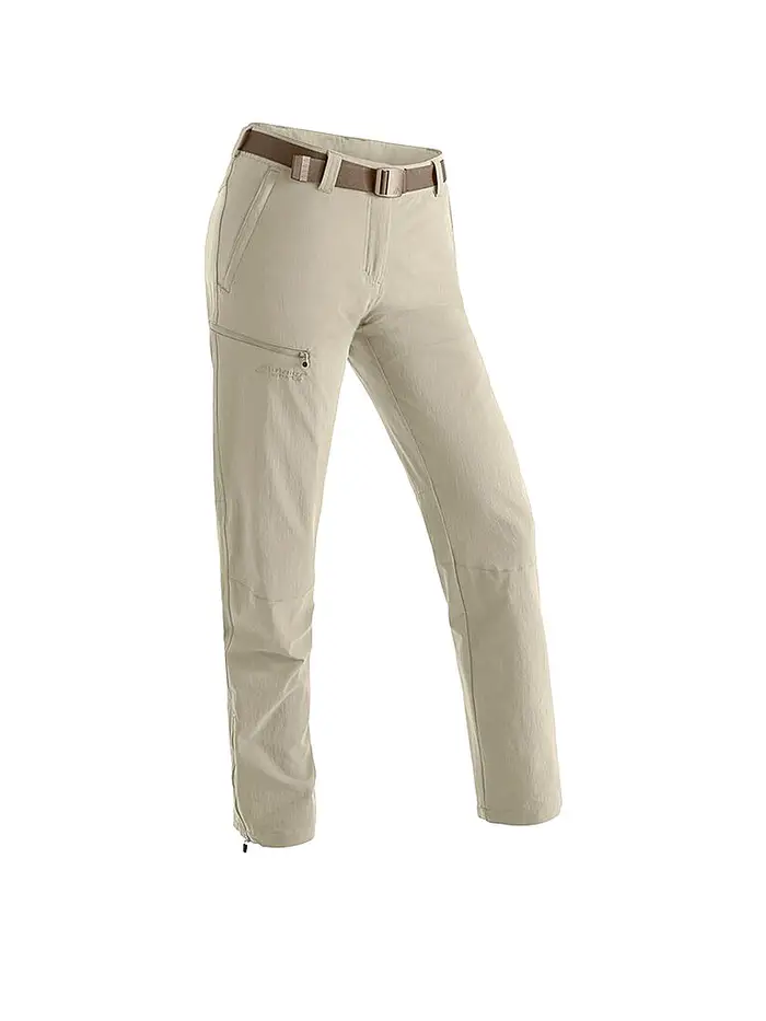 maier sports Pantaloni da trekking da donna Inara Slim beige | 44 (kurz)
