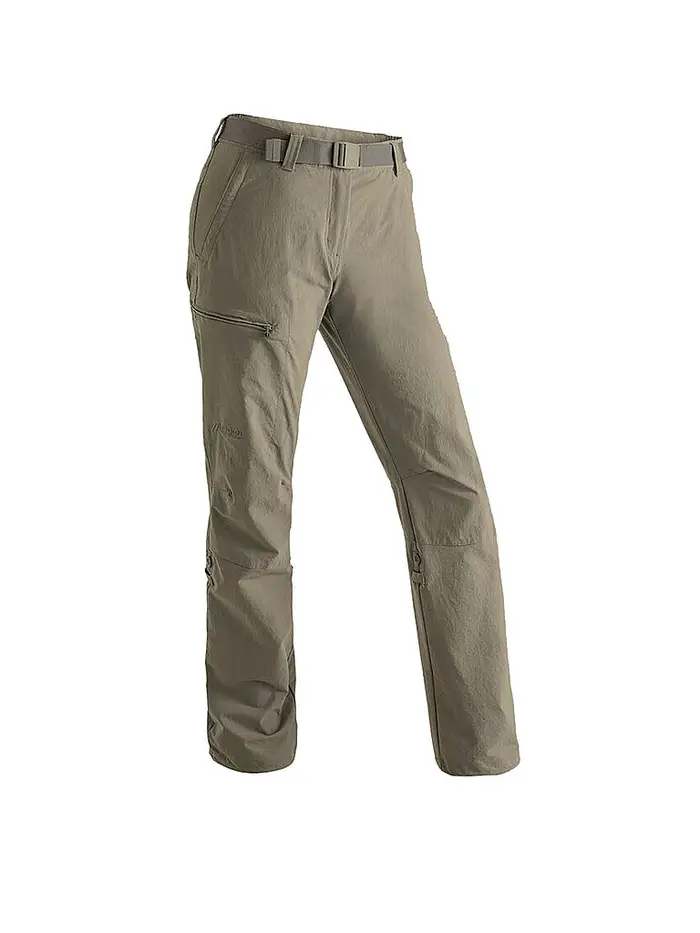 maier sports Pantaloni da trekking da donna Lulaka Roll Up beige