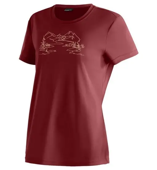 Wilma Print - T-shirt - donna Red