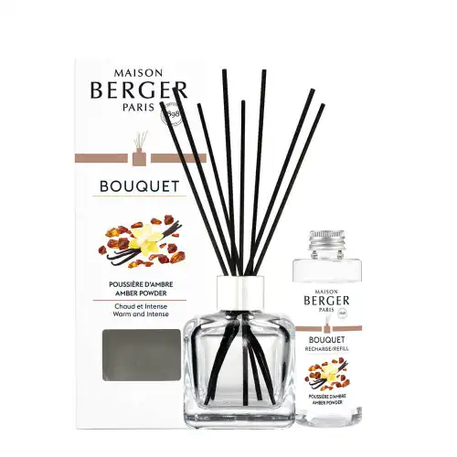 Maison Berger Paris Bouquet Parfumé Bouquet Cube Poussière d Ambre 100ml - Diffusore di Profumo