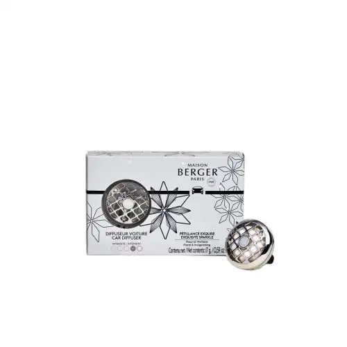 Maison Berger Paris Diffuseur Voiture Diffusore per Auto ROSALIE + ricarica Pétillance Exquise - Profumo per Automobile