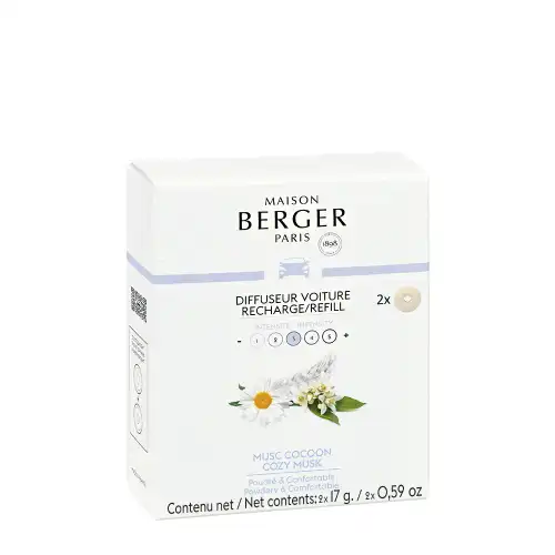 Maison Berger Paris Diffuseur Voiture Recharge Musc cocoon - Profumo per Automobile