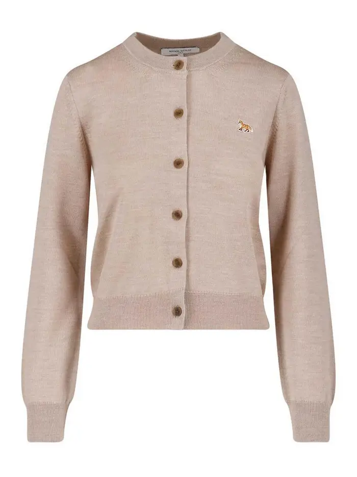 Maison Kitsuné Cardigan baby fox Beige