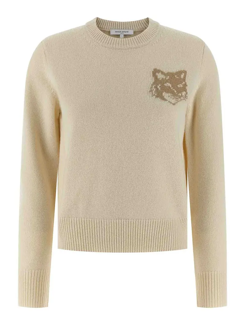 Maison Kitsuné Maglione Beige