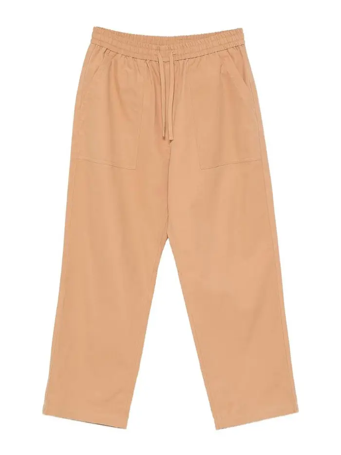Maison Kitsuné Pantaloni di cotone Beige