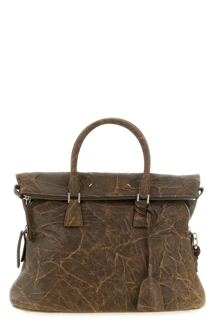 MAISON MARGIELA Borsa A Spalla 5Ac Soft Media Marrone