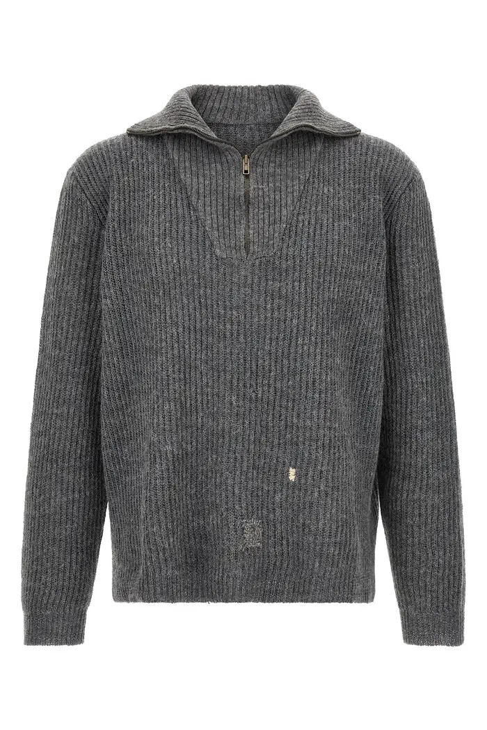 MAISON MARGIELA Maglia Rammendi Grigio