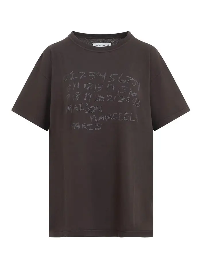 Maison Margiela Maglietta in cotone Marrone