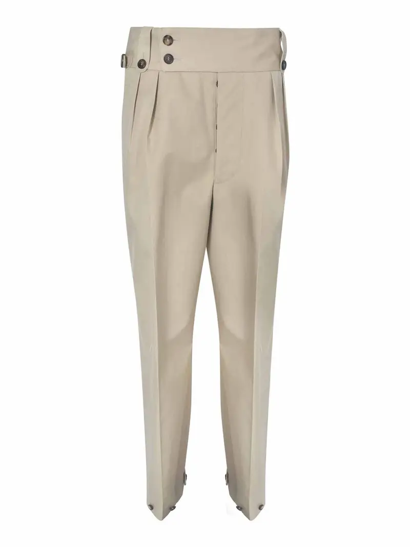 Maison Margiela Pantaloni con bottoni beige