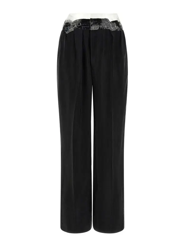 Maison Margiela Pantaloni nastrati Nero