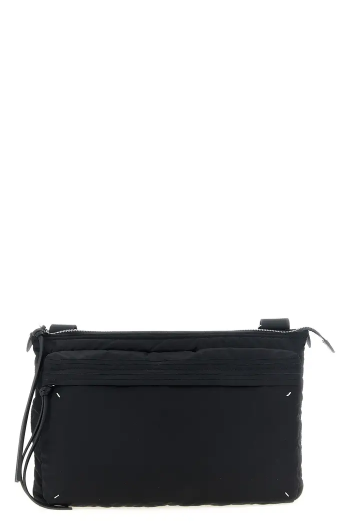 MAISON MARGIELA Tracolla Zip Computer Bag East West Nero