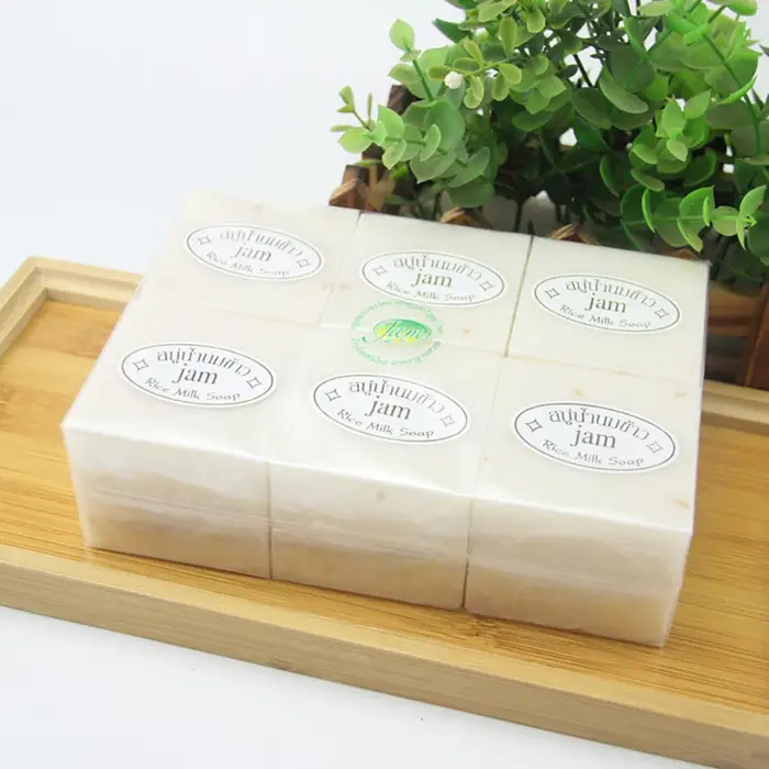 Makeup Market Sapone al latte di riso detergente per la pelle delle mani idratante fatto a mano in schiuma ricca da 60 g