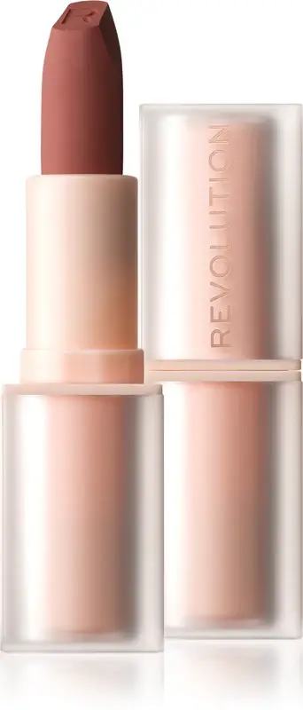Makeup Revolution Allure Soft Satin Rossetto cremoso con finitura satinata colore Chauffeur Nude 3,2 g