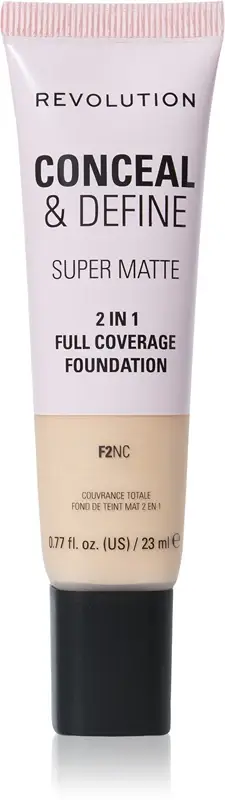 Makeup Revolution Conceal & Define fondotinta opacizzante colore F2NC 23 ml