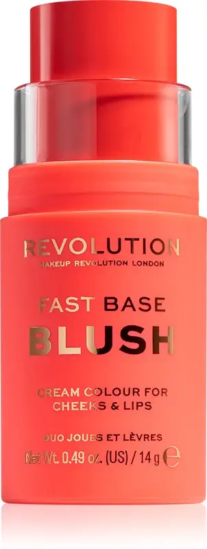 Makeup Revolution Fast Base stick duo per labbra e guance colore Bloom 14 g