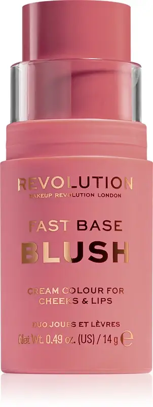 Makeup Revolution Fast Base stick duo per labbra e guance colore Blush 14 g
