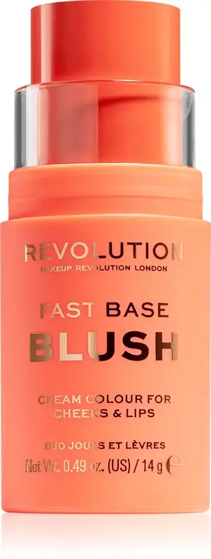 Makeup Revolution Fast Base stick duo per labbra e guance colore pesca 14 g