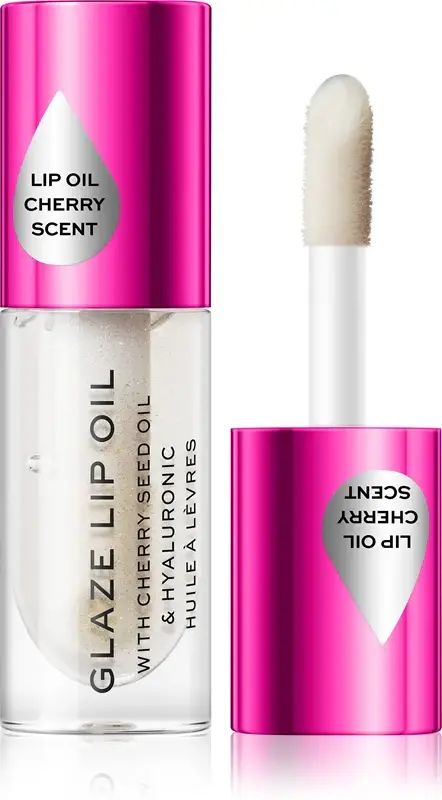Makeup Revolution Glaze olio labbra colore Lust Clear - Shimmer 4,6 ml