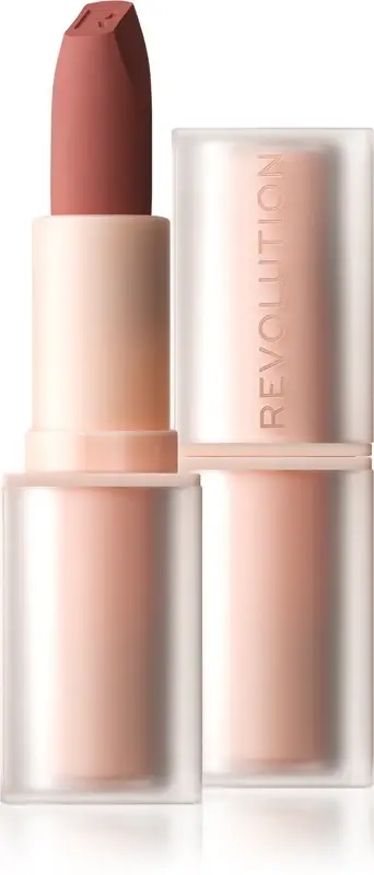 Makeup Revolution London Lip Allure Soft Rossetto satinato a lunga tenuta 3,2 g Brunch Pink Nude