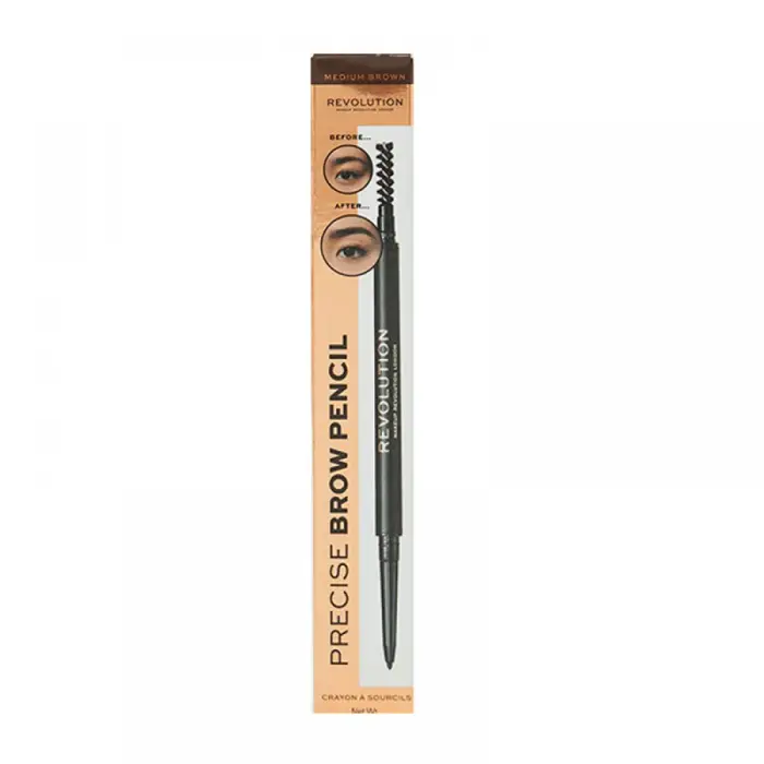 Makeup Revolution Matita sopracciglia Precisa con pennello 0,05 g Marrone Scuro