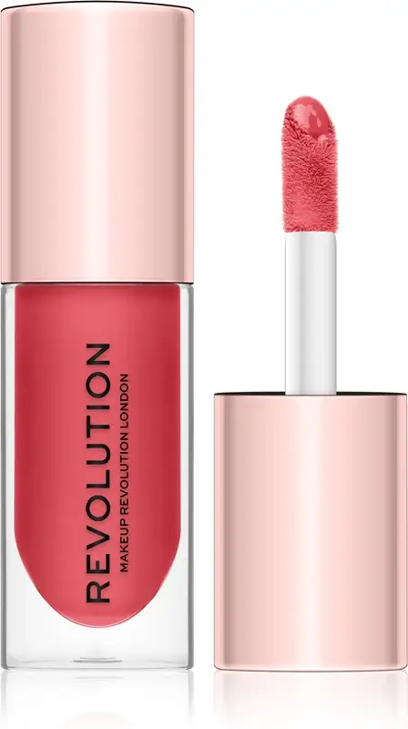 Makeup Revolution Pout Bomb lucidalabbra volumizzante con brillantezza intensa colore Peachy 4, 6 ml