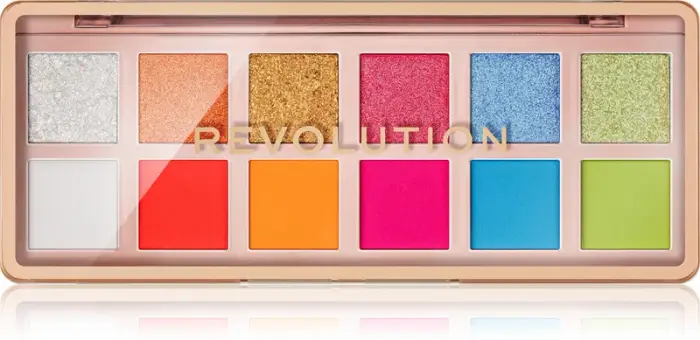 Makeup Revolution The Icon Palette palette di ombretti colore The Vibrant Icon Brights Palette 12× 0,7 g