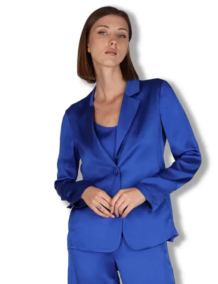 Maliparmi Giacche Shiny in cady blu Donna JD648250631 80059