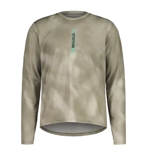 maloja AmerlingM - maglia ciclismo manica lunga - uomo Beige