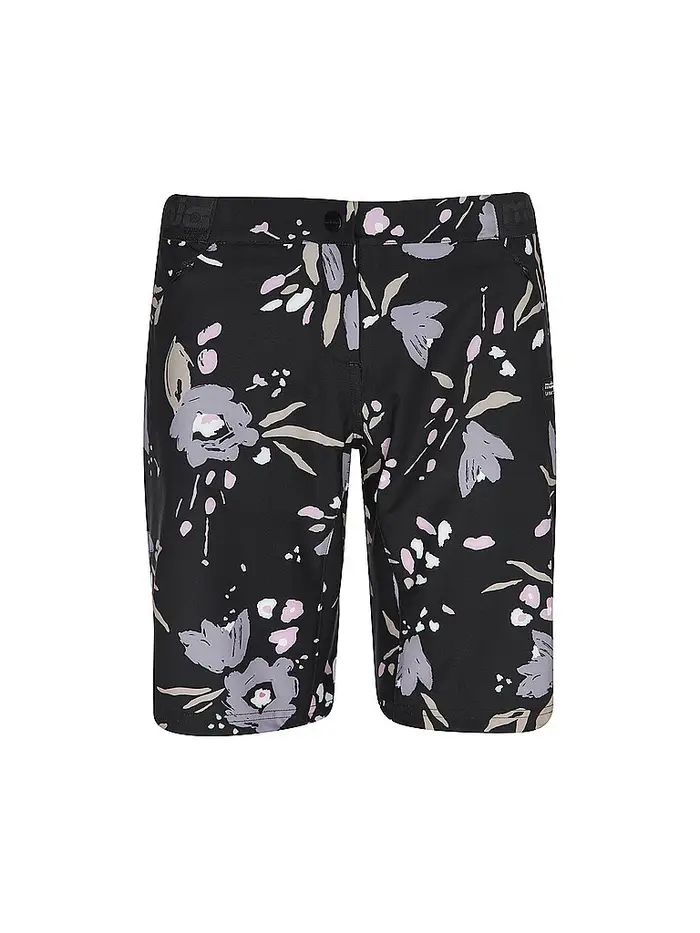 Maloja Pantaloncini da ciclismo da donna AnemonaM Printed nero