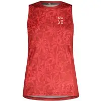Maloja Top ciclismo donna EnvaliraM Rosso