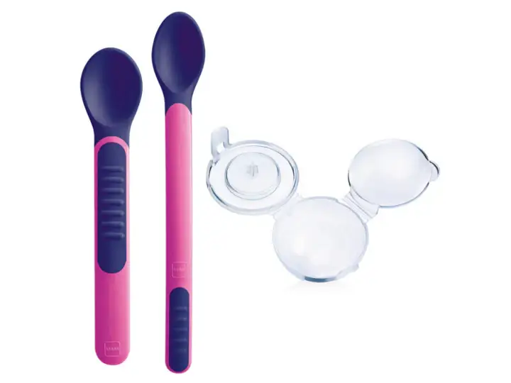 Mam Cucchiai Termici Sensibili con Custodia Protettiva x2