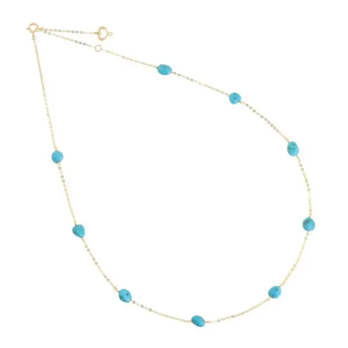 MAMAN ET SOPHIE Girocollo 18Kt Turchese