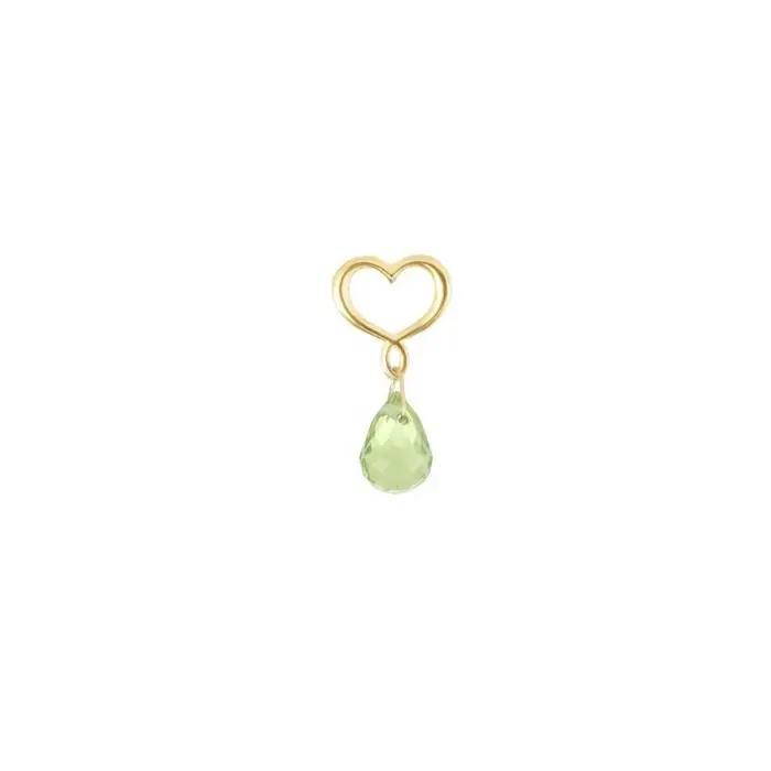 MAMAN ET SOPHIE Orecchino Lobo 18Kt Drops Peridoto