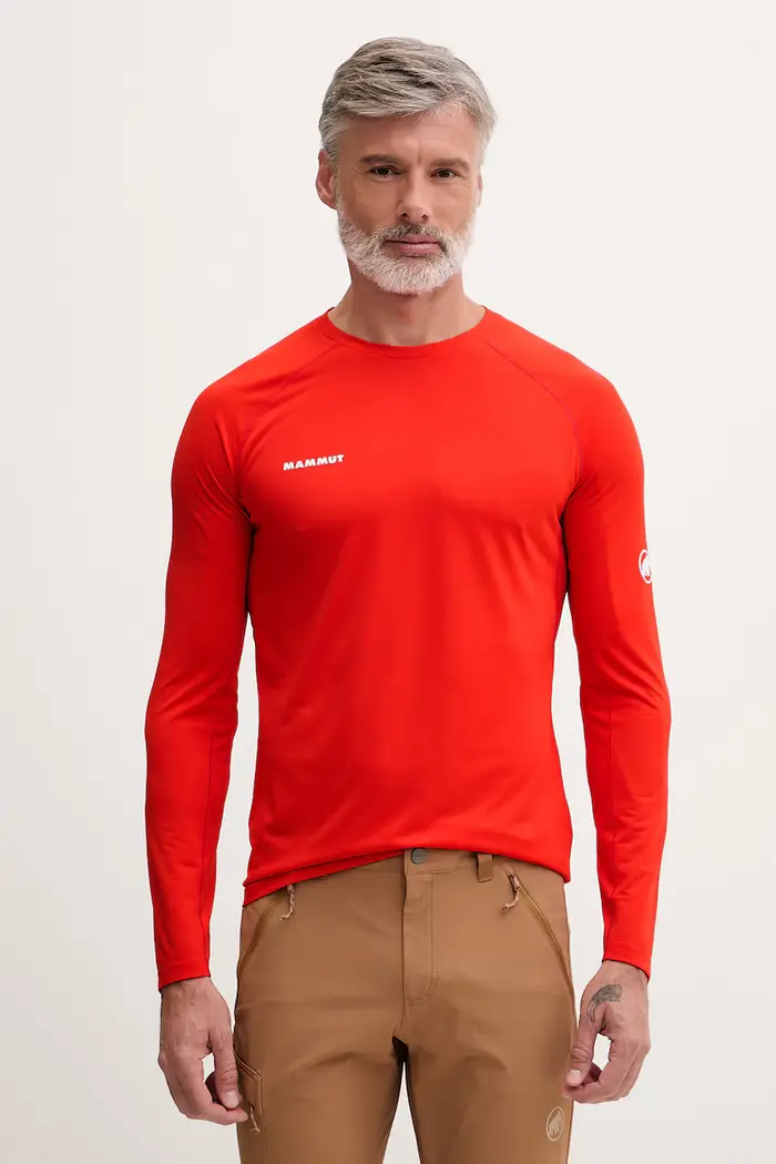 mammut a maniche lunghe da uomo Ducan Rosso