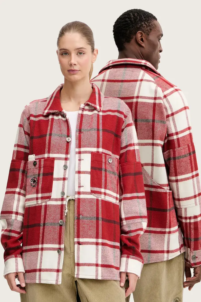 mammut camicia in cotone x Cabourn Direttissima Rosso
