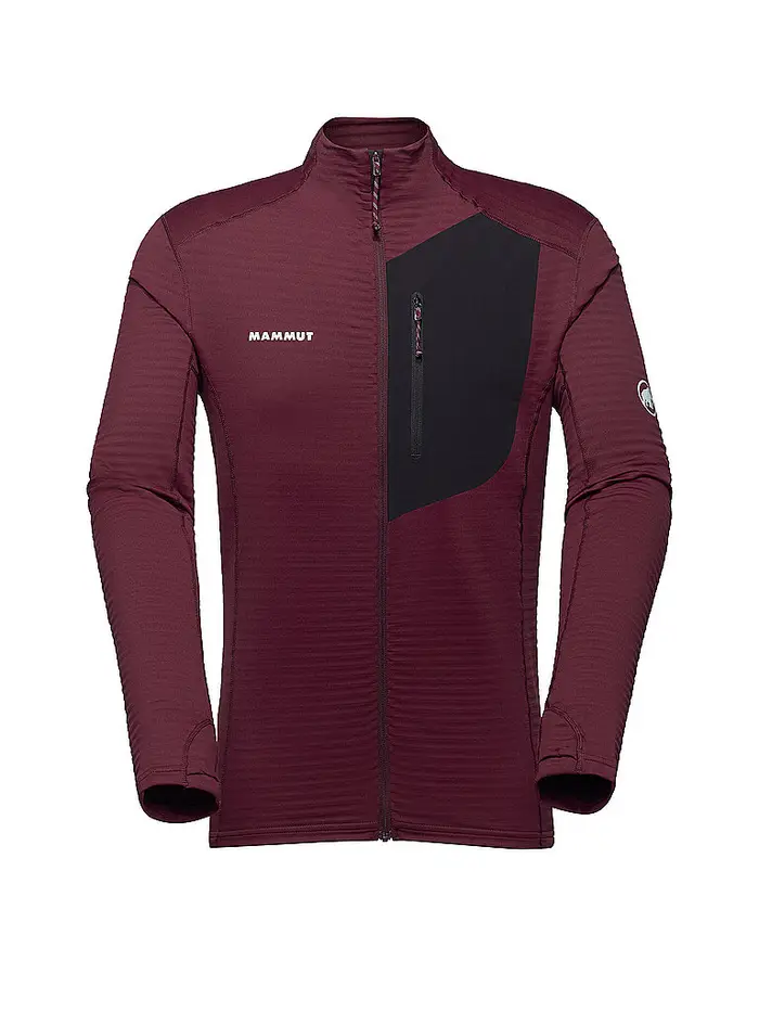 mammut Giacca in pile da uomo Taiss Light ML rosso scuro